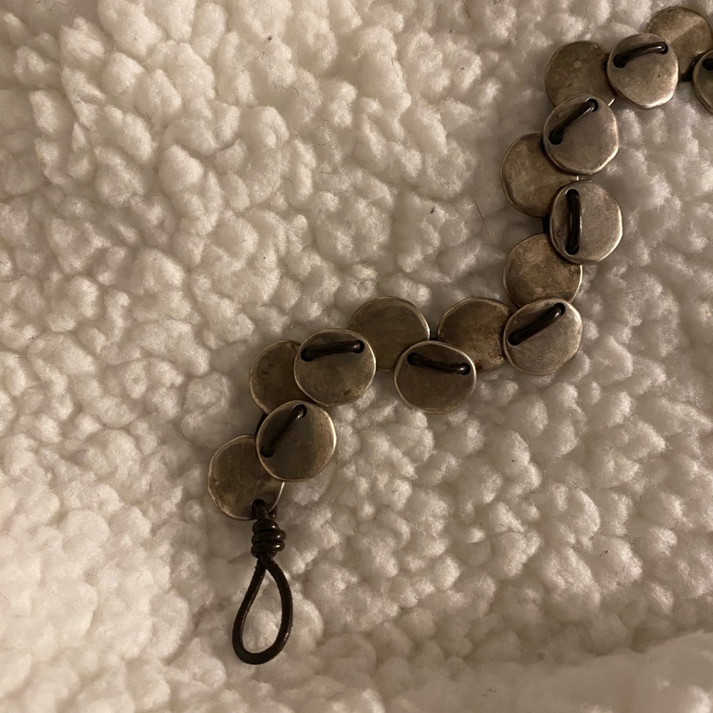 UNO de 50 Silver Button Bracelet